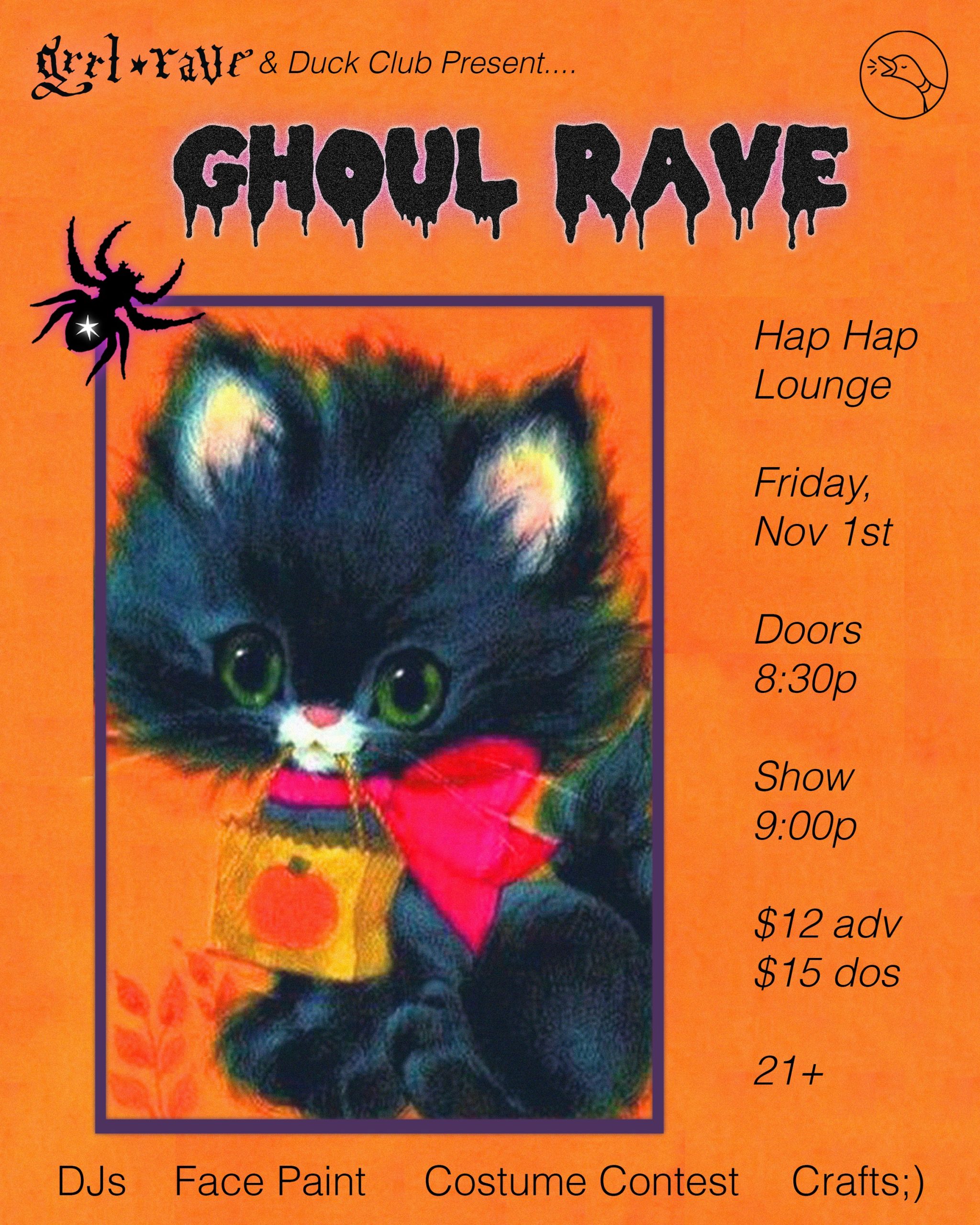 Ghoul Rave at Hap Hap Lounge Halloween 10/31/24 Boise