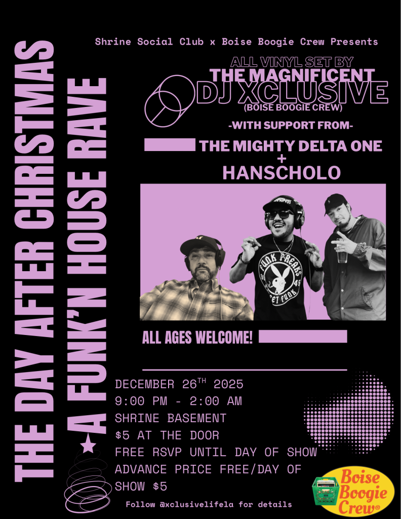 Black And Purple Bold Minimal Virtual DJ Event Flyer 1