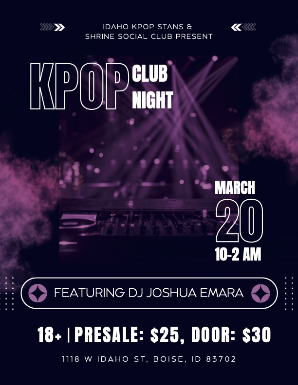 Idaho Kpop Stans & Shrine Social Club Present